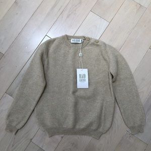 Goyo kids Mongolian cashmere beige. natural sweater